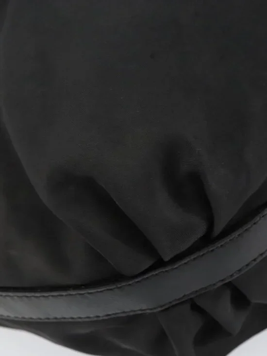 Authentic PRADA Shoulder Bag Nylon Black Silver - Picture 8 of 16